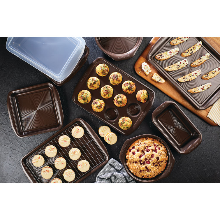 Circulon 10-Piece Chocolate Brown Nonstick Bakeware Set