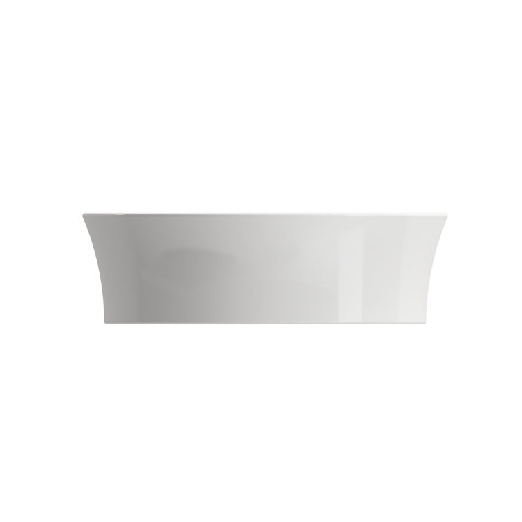 BOCCHI Sottile 15.04'' Fireclay Circular Bathroom Sink