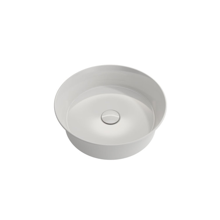 BOCCHI Sottile 15.04'' Fireclay Circular Bathroom Sink