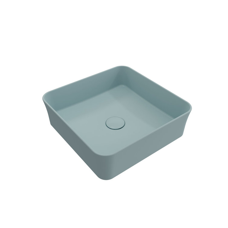 BOCCHI Sottile 15.26'' Fireclay Square Bathroom Sink