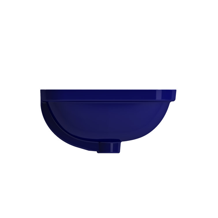 Sapphire Blue Ceramic Rectangular Undermount Bathroom Sink