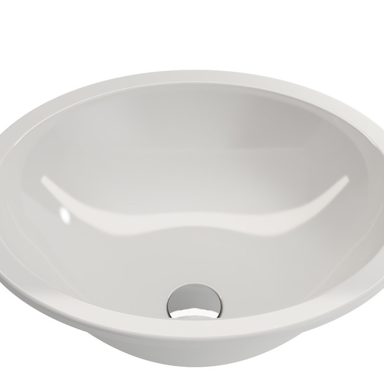Parma 22" White Ceramic Undermount Oval Bathroom Sink