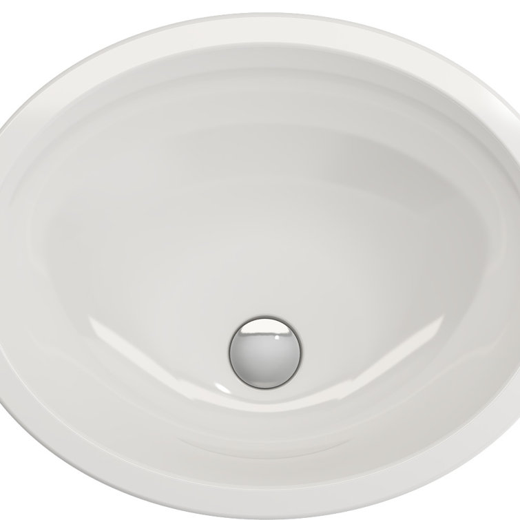 Parma 22" White Ceramic Undermount Oval Bathroom Sink