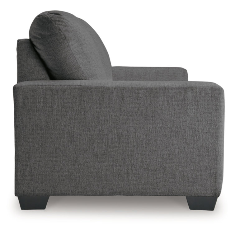 Pewter Full Memory Foam Sleeper Sofa with Removable Cushions