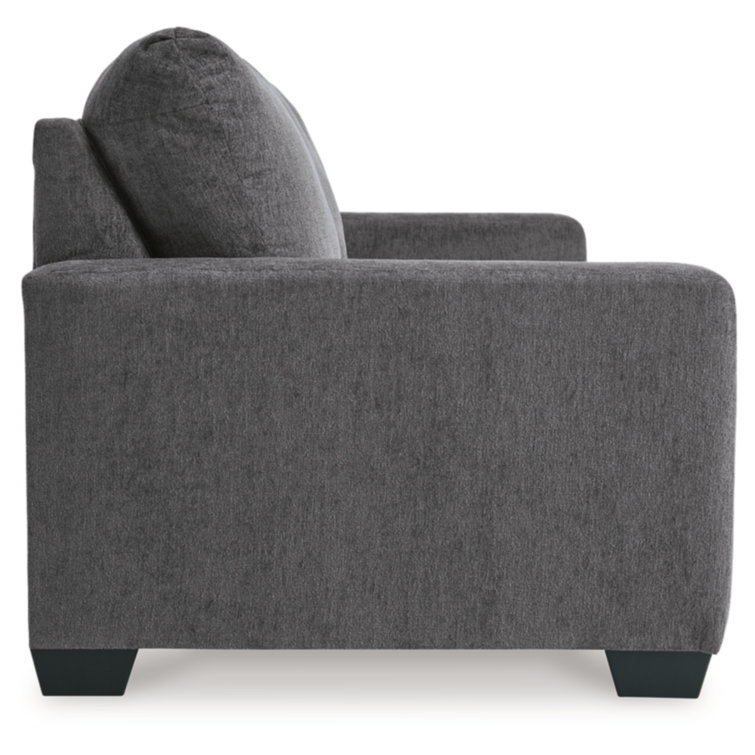 Pewter Gray Queen Memory Foam Sleeper Sofa with Removable Cushions
