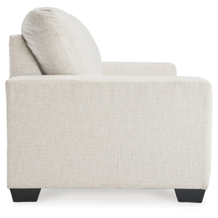 Snow White Full Memory Foam Fabric Sleeper Sofa