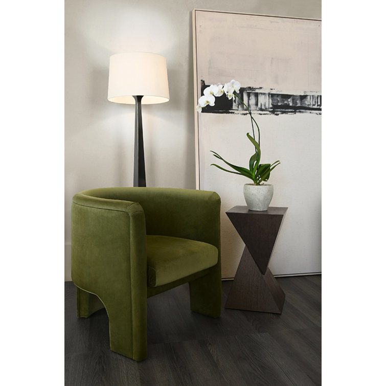 Natural Oak Sculptural Square End Table