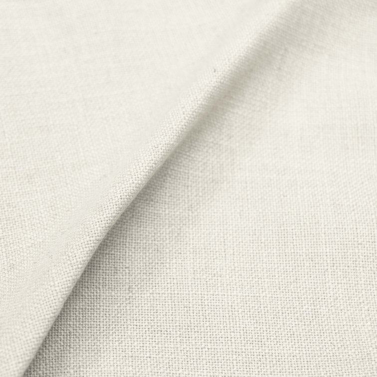 Zuma White Textured Linen Upholstered Parsons Side Chair