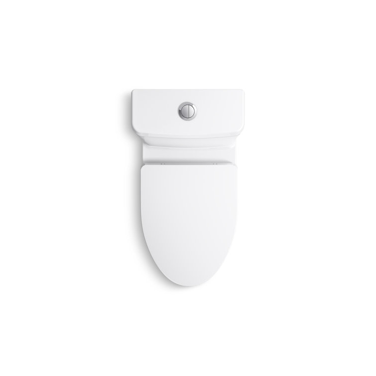 Modern High-Efficiency Elongated Dual-Flush Free Standing Toilet in White