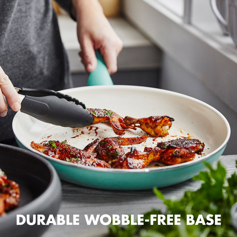 Turquoise Aluminum Non-Stick 16-Piece Cookware Set