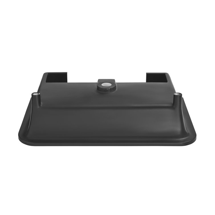 Ivy 32" Matte Black and White Solid Surface Console Sink