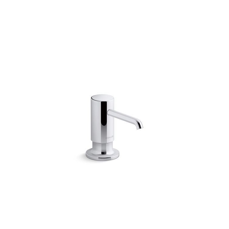 Polished Chrome Minimalist Soap and Lotion Dispenser