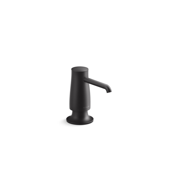 Matte Black Transitional Soap and Lotion Dispenser