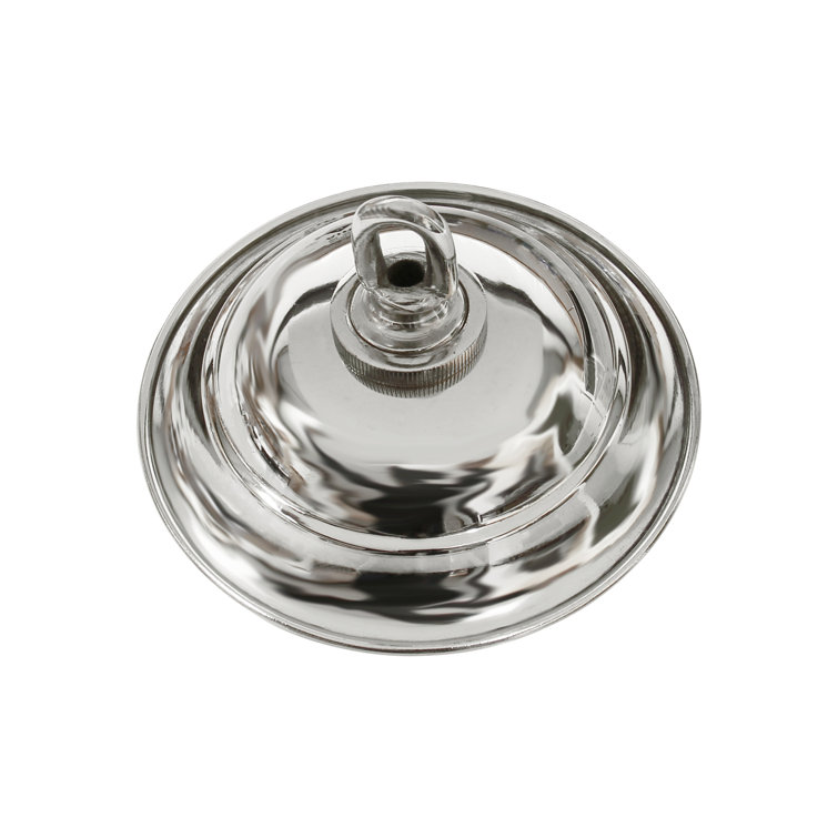 Polished Chrome 4.7 Inch Brass Round Ceiling Canopy