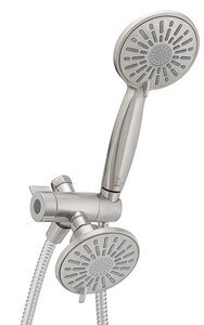 Brushed Nickel Multi-Head Wall Mounted Handheld Shower