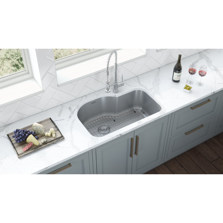 Ruvati 32" Stainless Steel Undermount Single Bowl Kitchen Sink