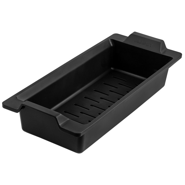 Black Composite Workstation Sink Colander with Handles