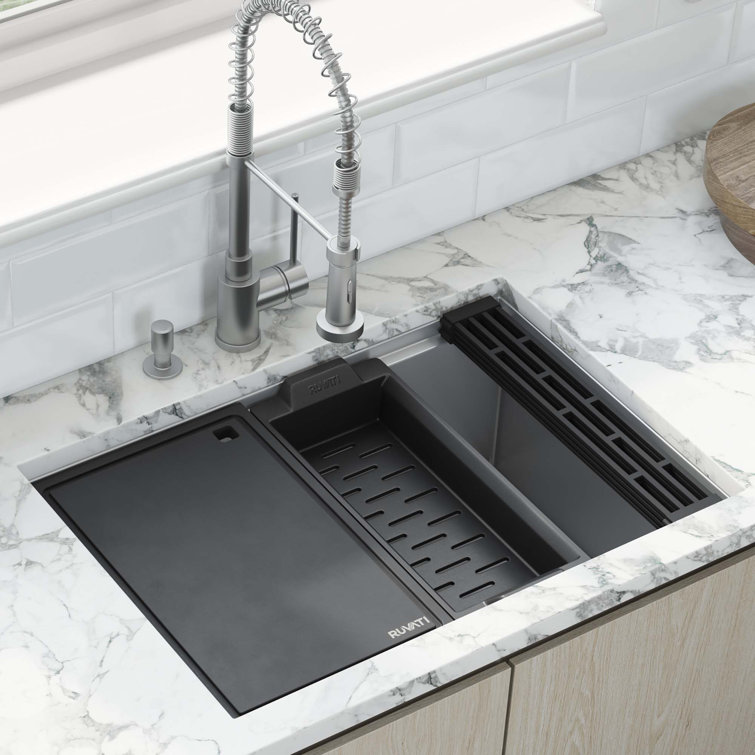 Ruvati 27-inch Stainless Steel Workstation Kitchen Sink