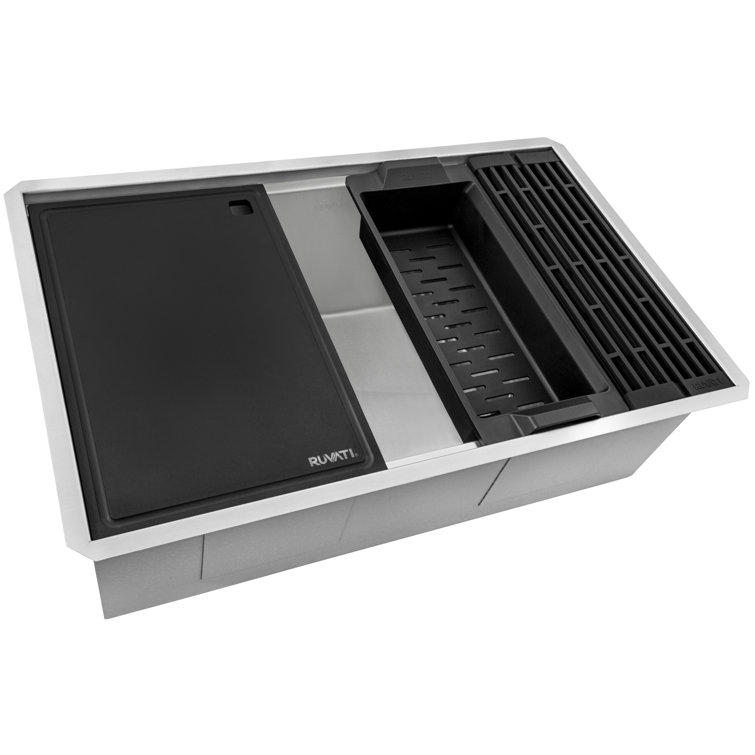 Ruvati 27-inch Stainless Steel Workstation Kitchen Sink