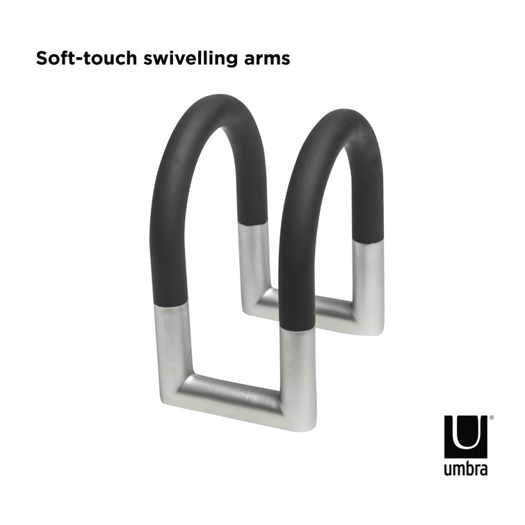 Black and Nickel Swivel Adjustable Metal Napkin Holder