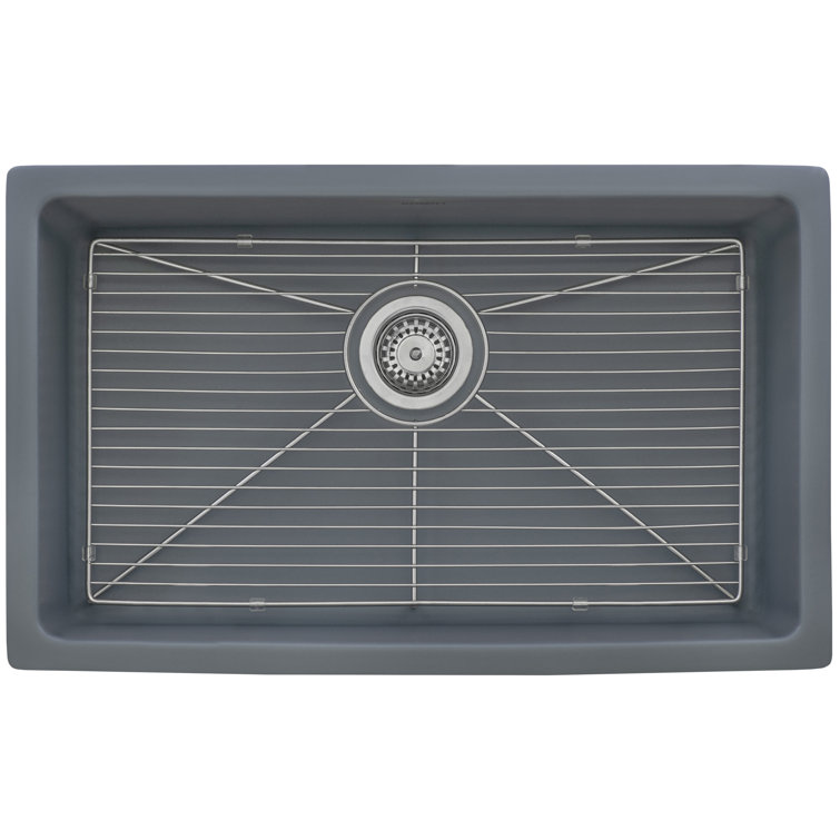 Laguna Blue 30-Inch Fireclay Drop-In Kitchen Sink