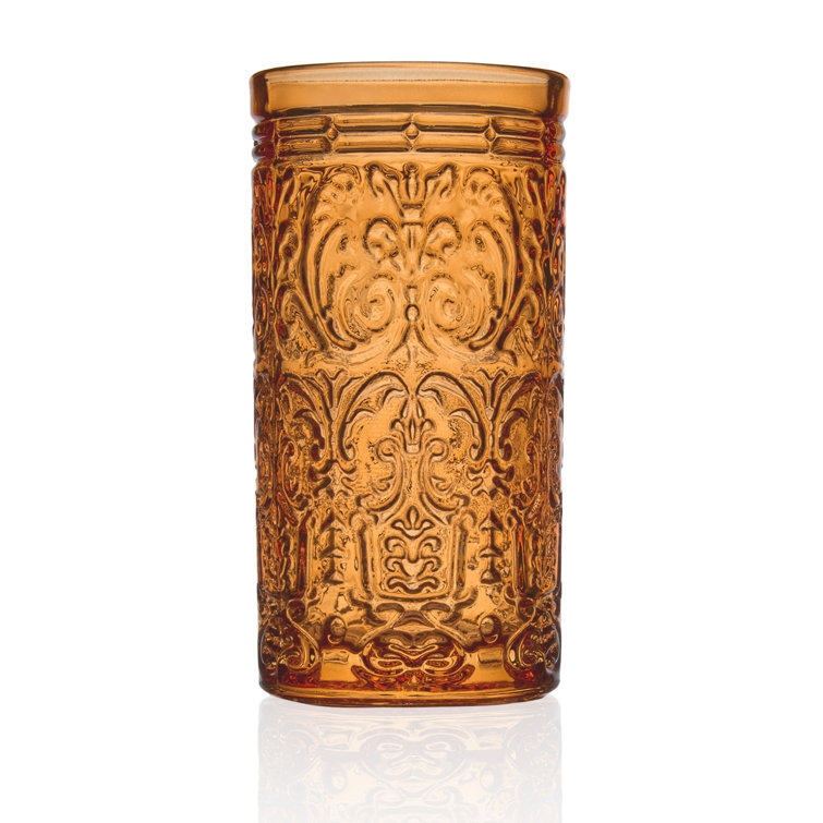 Godinger Citrus Embossed Glass Highball Set of 4