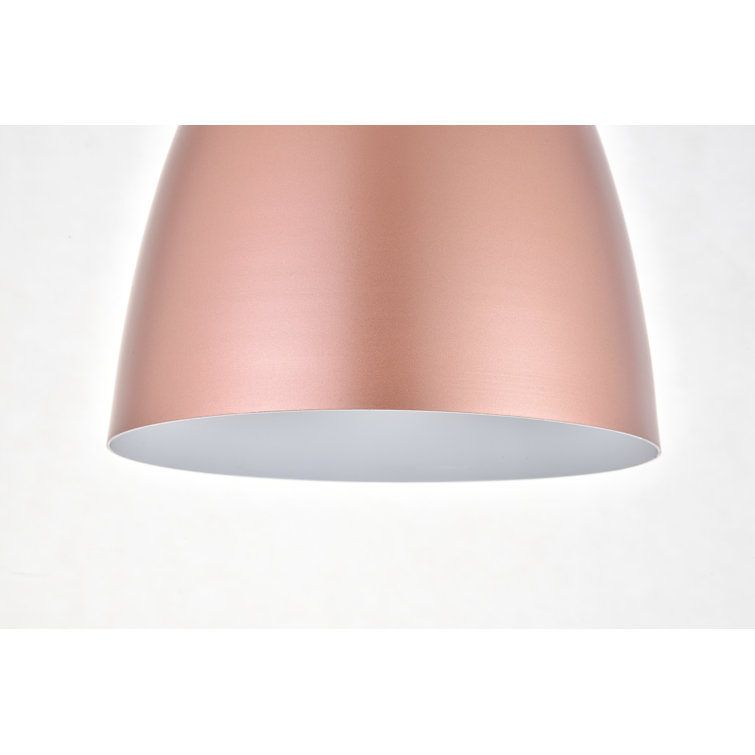 Honey Gold Aluminum Single Pendant Light