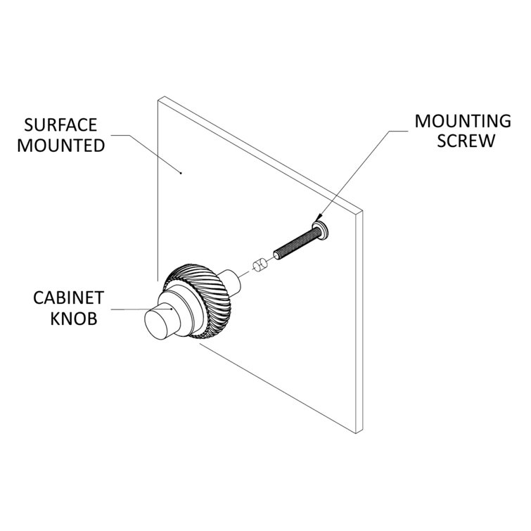 Brushed Bronze Modern Decorative Cabinet Knob