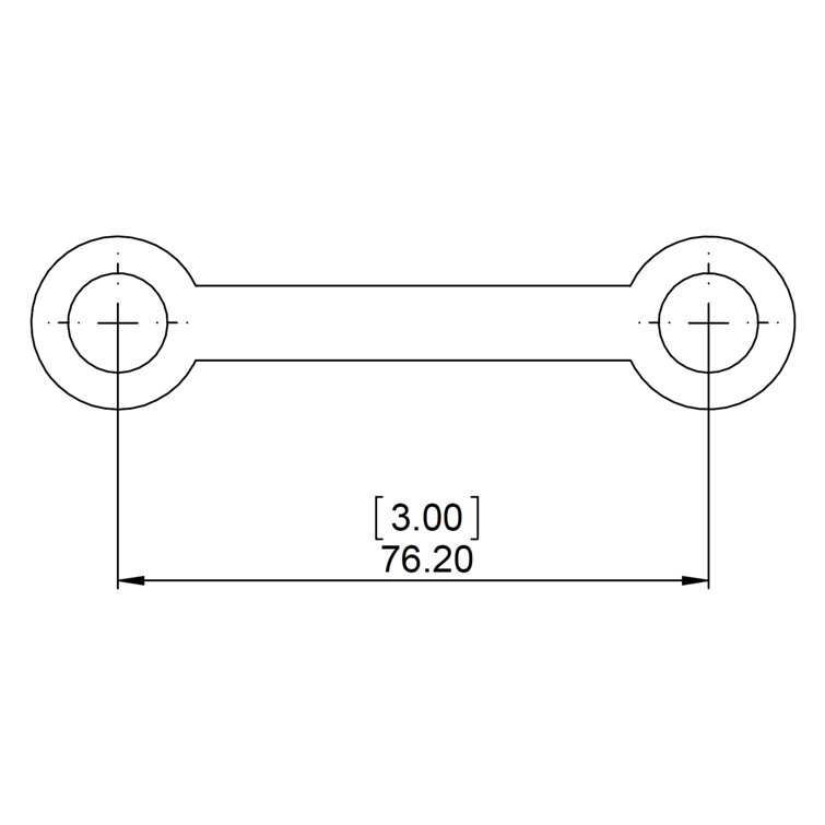 Brushed Bronze Modern Cabinet Pull Bar with Mounting Hardware