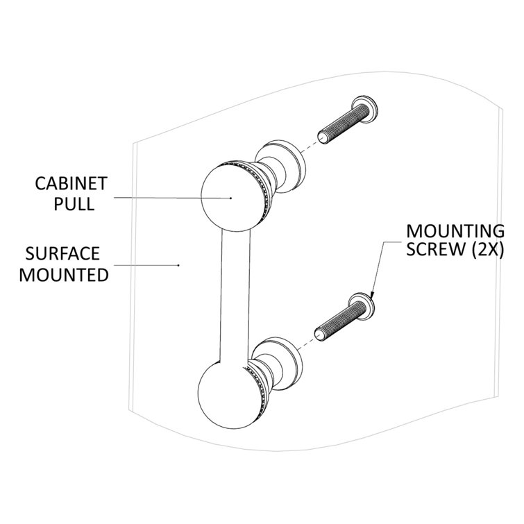 Polished Brass Modern Traditional Cabinet Pull Bar