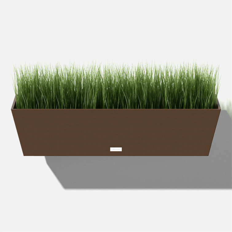 Espresso 36" Recycled Plastic Railing Planter Box