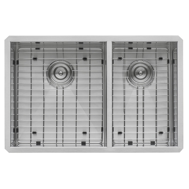Ruvati 32-inch Stainless Steel Double Bowl Undermount Kitchen Sink