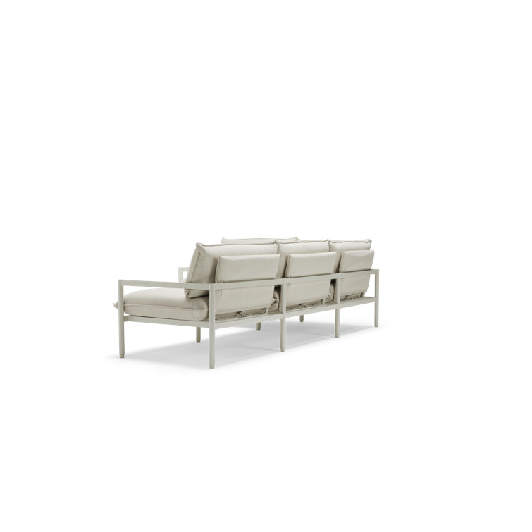 101.5'' Putty Aluminum Four Piece Outdoor Sectional