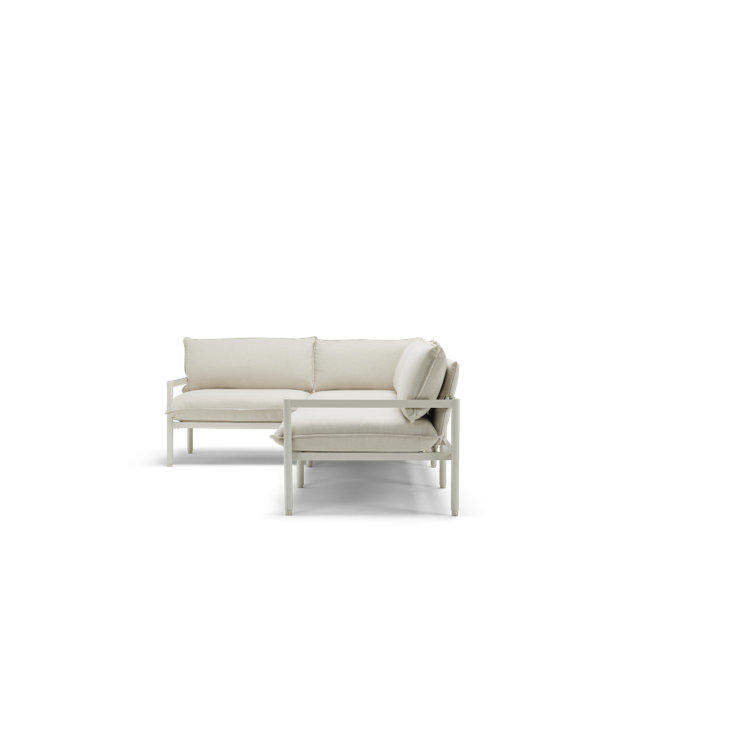 101.5'' Putty Aluminum Four Piece Outdoor Sectional