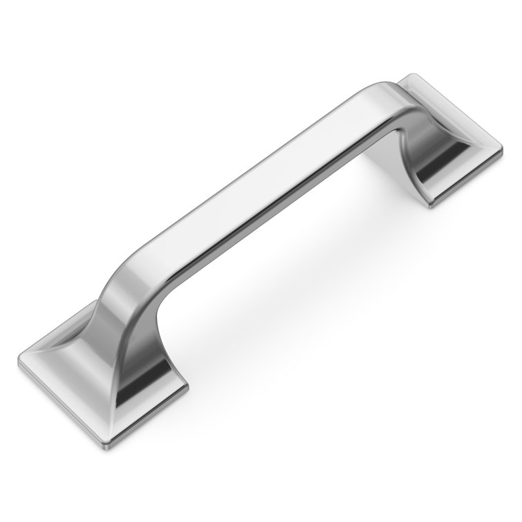 Chrome 3 Inch Modern Farmhouse Cabinet Drawer Pull