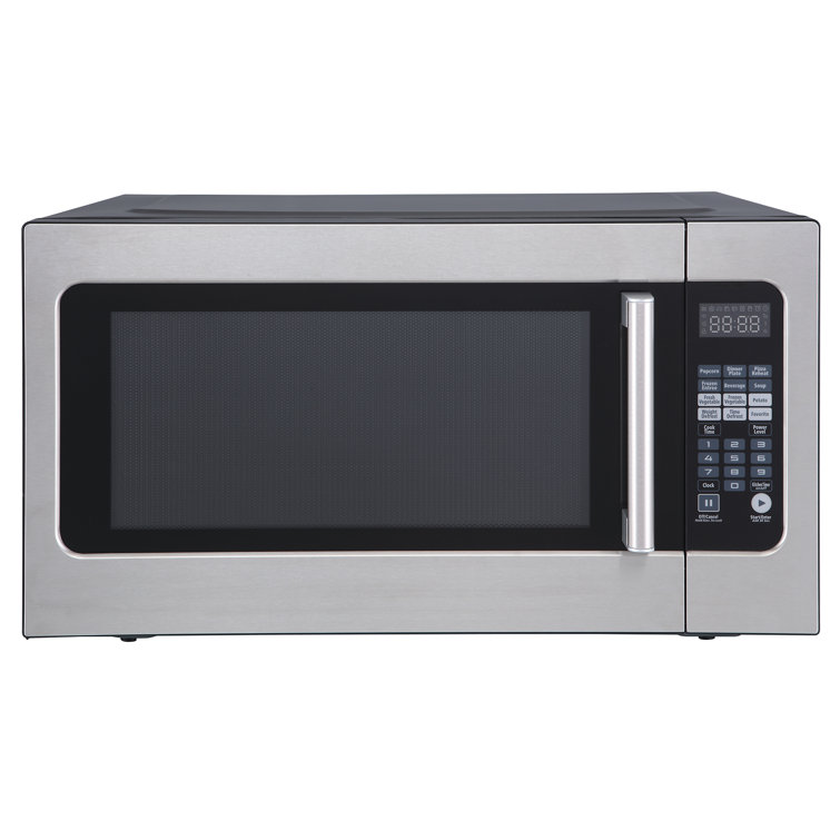 Magic Chef Medium Stainless Steel Countertop Microwave Oven
