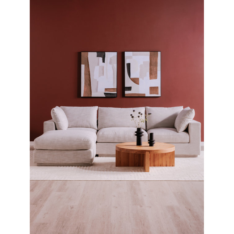 Folke 38'' Dark Brown Oak Round Coffee Table