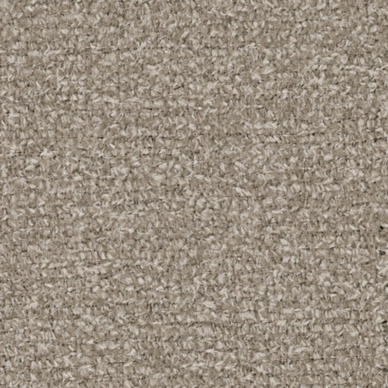62'' Beige Fabric Track Arm Loveseat with Accent Pillows