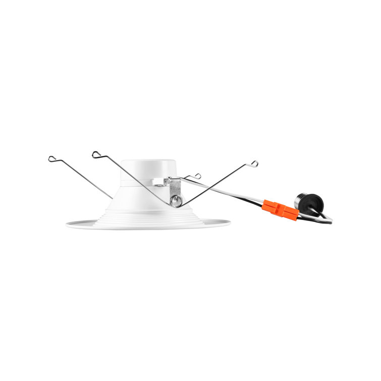 Matte White Aluminum 6-Inch LED Recessed Light Pack