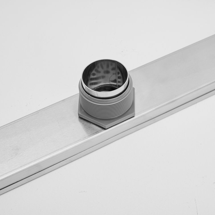 24-Inch Brushed Nickel Stainless Steel Linear Shower Drain