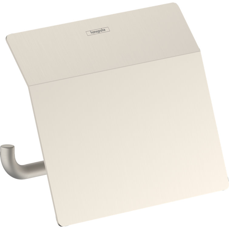 Brushed Nickel Wall Mount Toilet Paper Holder with Cover