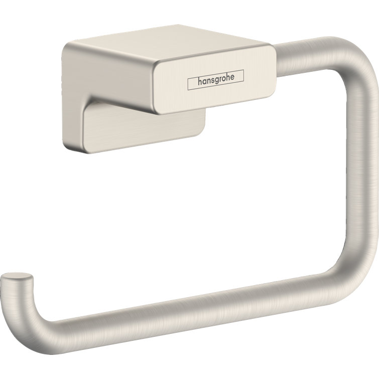 Hansgrohe Brushed Nickel Metal Toilet Paper Holder