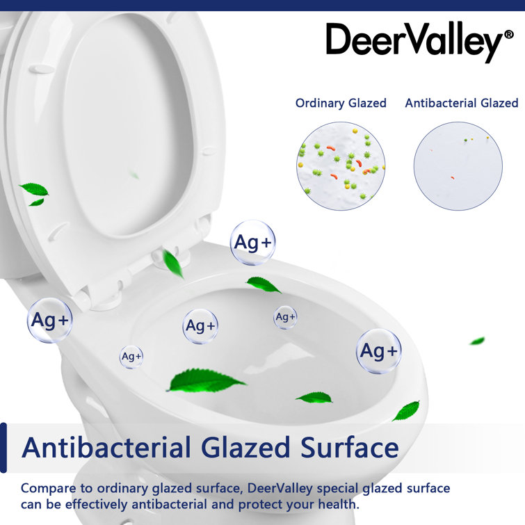 White Round Dual Flush ADA Chair Height Toilet with Soft Close Seat