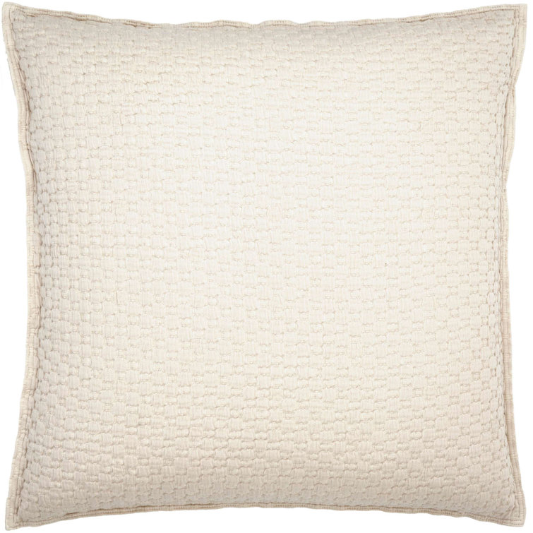Alabaster Cotton Euro Matelasse Sham