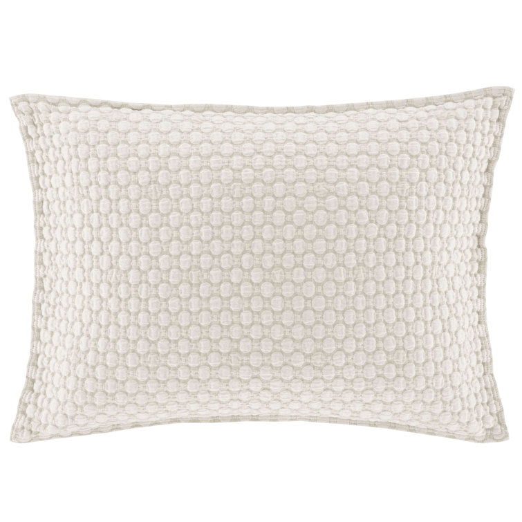 Standard Sand Cotton Matelasse Sham