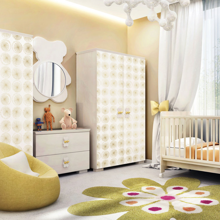 Gold and White Geometric Self-Adhesive Removable Wallpaper