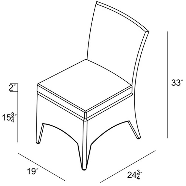 Coffee Bean Wicker Patio Dining Chair with Spectrum Peacock Cushion