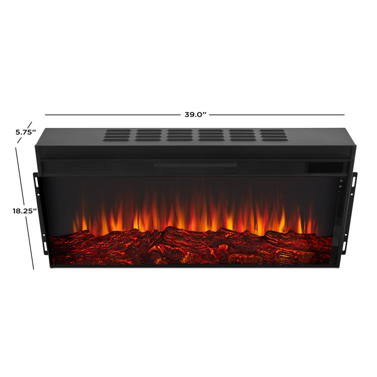 White Oak 75" Electric Fireplace with Mantel
