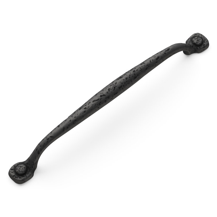 Refined Rustic Black Iron 12" Appliance Pull Handle