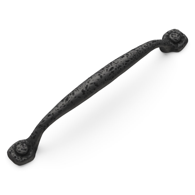 Refined Rustic Black Iron 12" Appliance Pull Handle